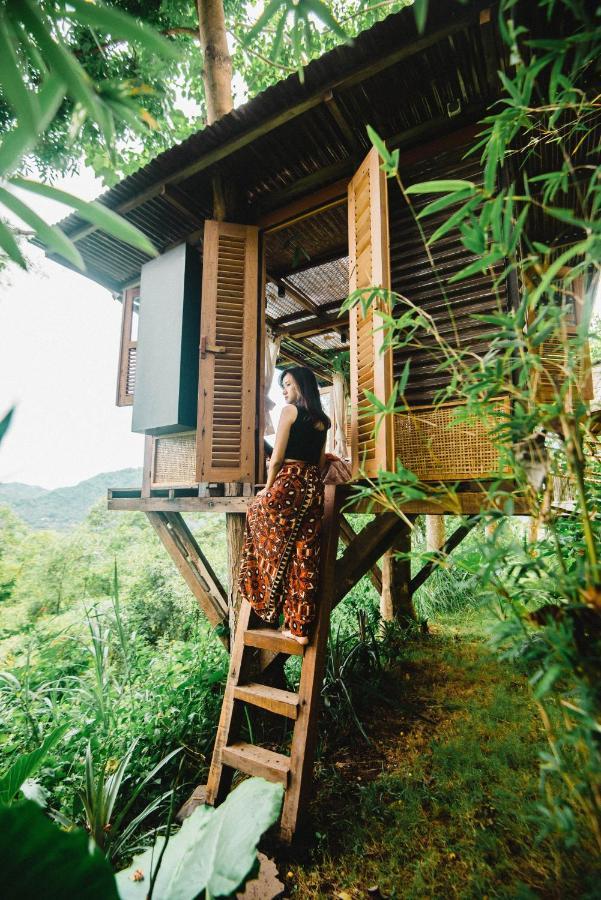 Bird Hills Bamboo House Villa Karangasem Buitenkant foto